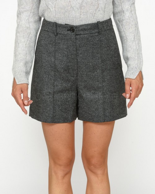 Pinko FOGLIO SHORTS FLANNEL SALT AND BLACK/GREY  104128 A249 ZI2