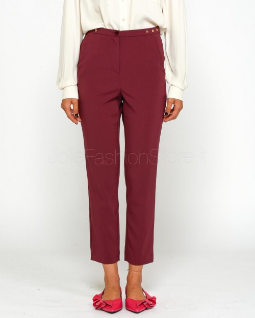 Patrizia Pepe Pantalone a Sigaretta Plum Elixir  8P0655 A6F5 M511