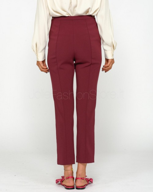 Patrizia Pepe Pantalone a Sigaretta Plum Elixir  8P0655 A6F5 M511