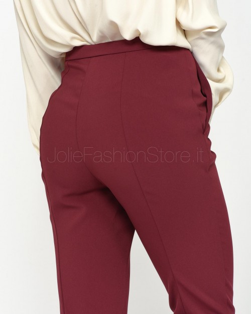 Patrizia Pepe Pantalone a Sigaretta Plum Elixir  8P0655 A6F5 M511