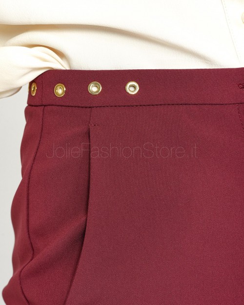 Patrizia Pepe Pantalone a Sigaretta Plum Elixir  8P0655 A6F5 M511