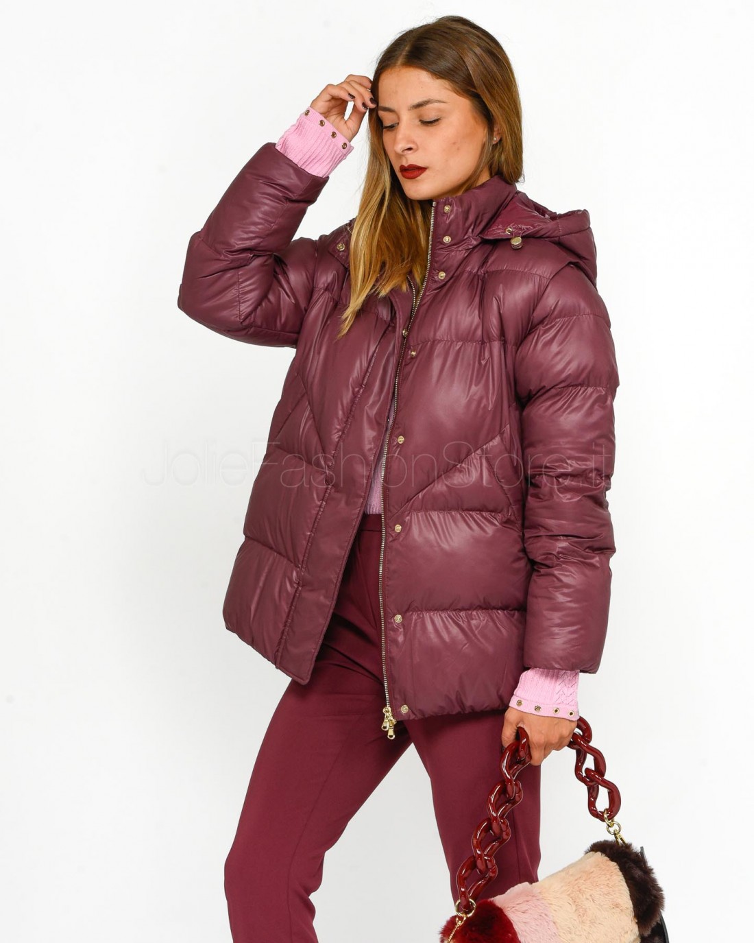 Patrizia Pepe DOWN JACKET Plum Elixir  8O0143 A451 M511