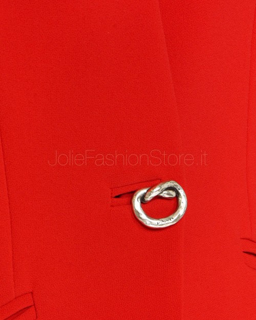 Pinko FONTAINE SALSA RED STRETCH CREPE JACKET  104083 A20Q RA1