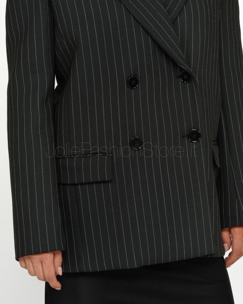 Patrizia Pepe COAT/COAT Black Stripes  8O0146 A2SY F1OO