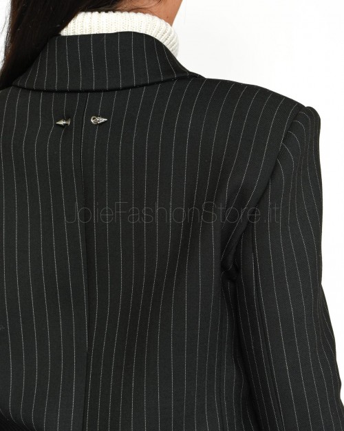 Patrizia Pepe Caban Black Stripes  8O0146 A2SY F1OO