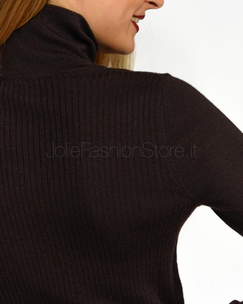 Pinko BUCCIA BROWN 100% WOOL SWEATER  103932 A189 M28