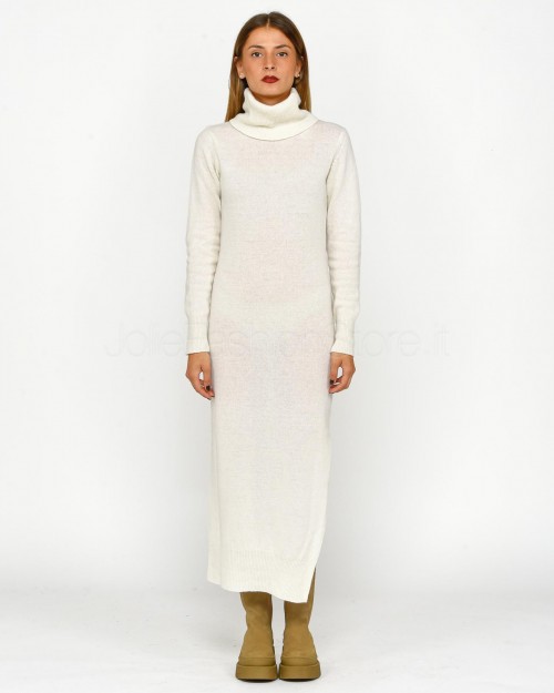 Solo Tre Cream Knit Long Dress  M3S0126 SU 02S