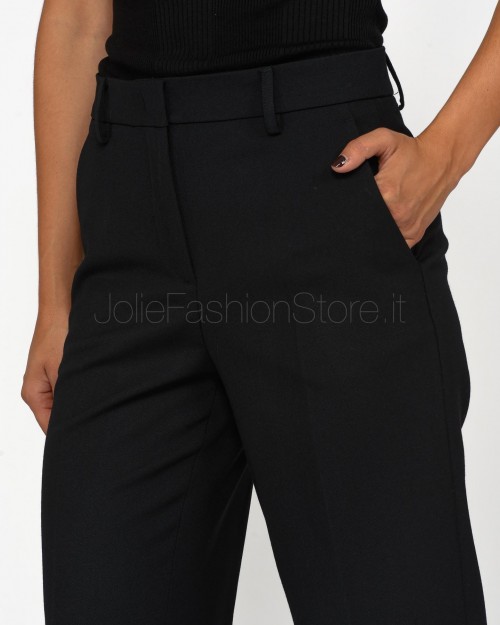 Pinko Pantalone in Twill di Lana Nero  103700 A1XX Z99