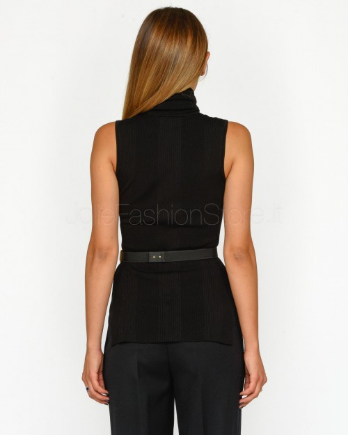 Elisabetta Franchi Top In Maglia Nero  MK14B46E2 110