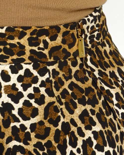 Elisabetta Franchi Gonna Midi Animalier  GO06947E2 B85