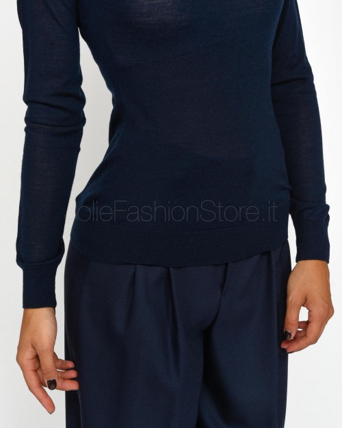 Elisabetta Franchi Maglia Navy  MK25S47E2 B75