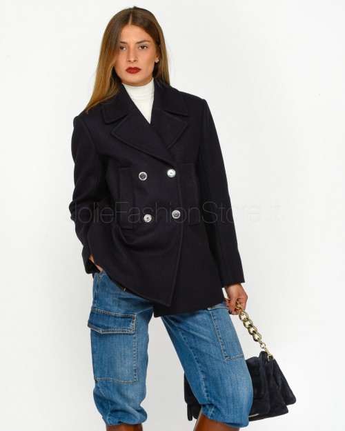 Pinko CANADA PEACOAT DARK NAVY BLUE MATCHING CLOTH  103696 A216 G03