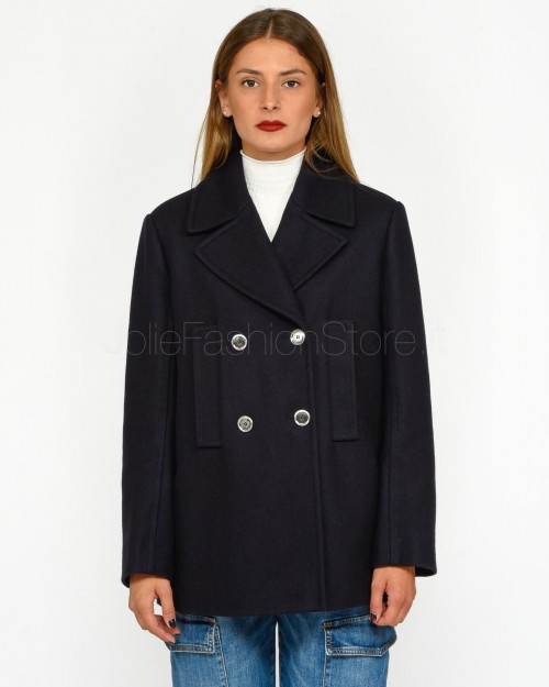 Pinko CANADA PEACOAT DARK NAVY BLUE MATCHING CLOTH  103696 A216 G03