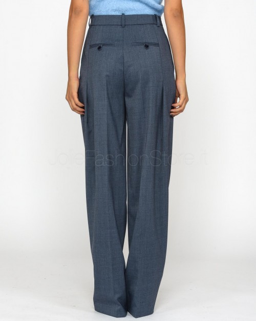 Elisabetta Franchi Pantalone con Pinces Dritto Navy  PA06247E2 B75