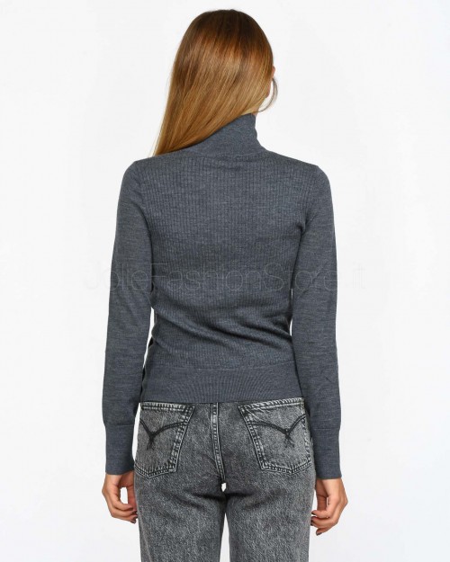 Pinko BUCCIA SWEATER 100% WOOL GRAY - CROW  103932 A189 I76