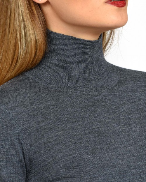 Pinko BUCCIA SWEATER 100% WOOL GRAY - CROW  103932 A189 I76