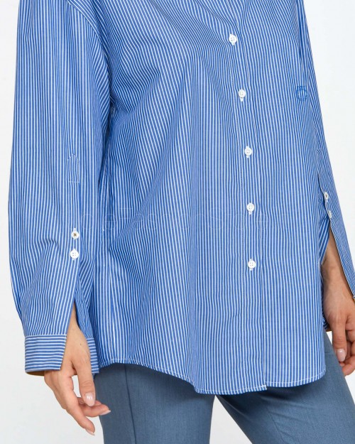 Pinko Camicia a Righe Blu e Bianco  104119 A1Y4 EZ1