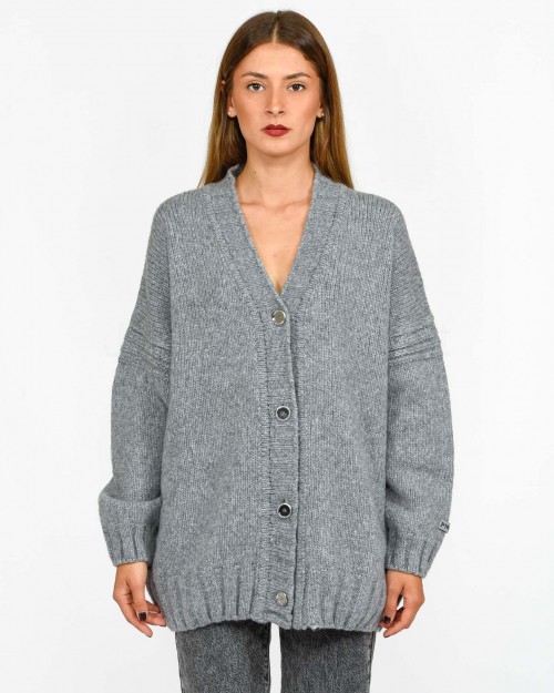 Pinko Cardigan Over Grigio  104465 A281 I17