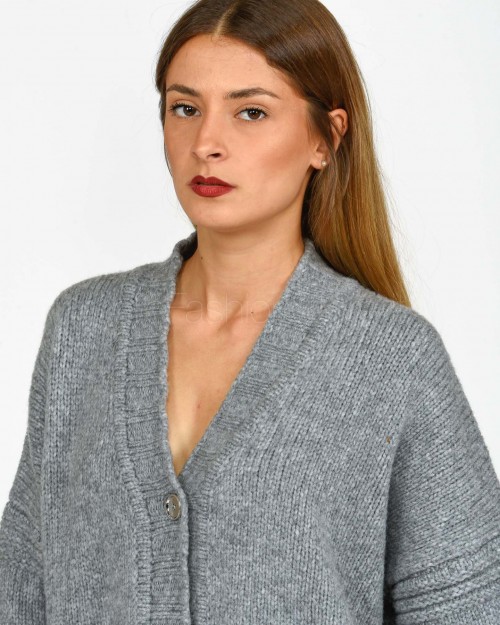 Pinko Cardigan Over Grigio  104465 A281 I17