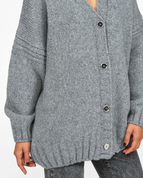 Pinko Cardigan Over Grigio  104465 A281 I17