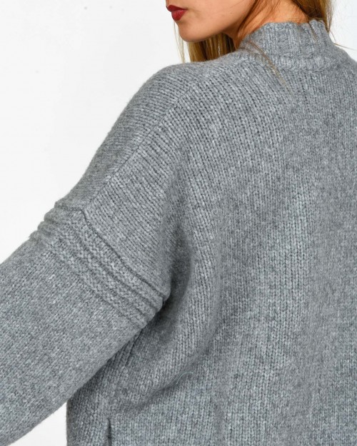 Pinko Cardigan Over Grigio  104465 A281 I17