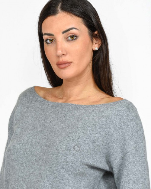 Pinko Maglia Scollo a Barchetta Grigio  103979 A22C I42