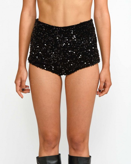 Actualee Shorts in Black Sequins  13170 NERO