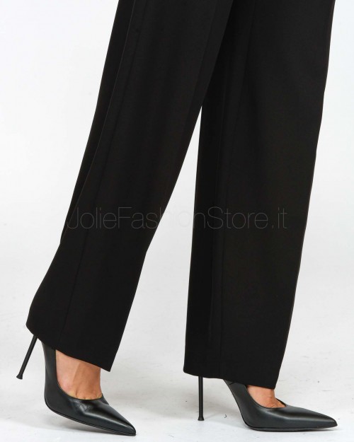 Patrizia Pepe Pantaloni Fluidi Nero  8P0621 A454 K103