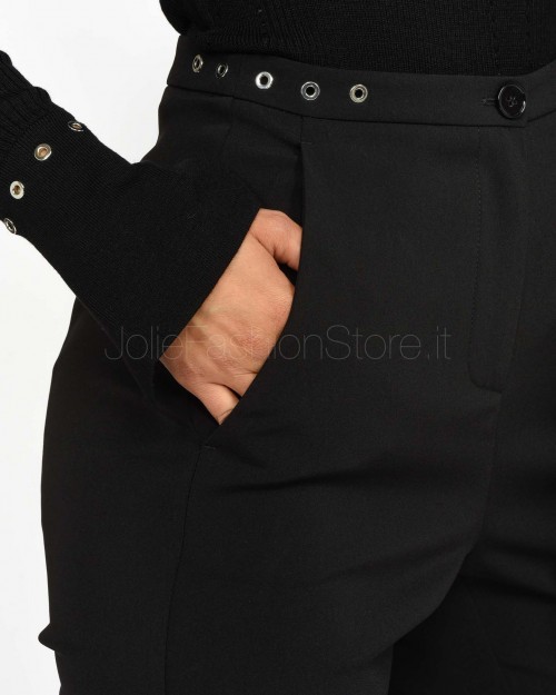 Patrizia Pepe Pantalone a Sigaretta Nero  8P0655 A6F5 K103