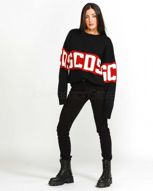 GCDS Maglione Logo Nero