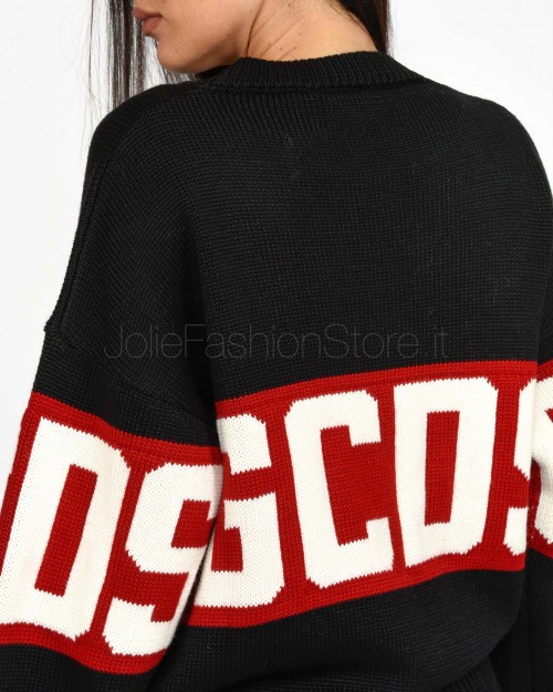 GCDS Maglione Logo Nero  A2OU1500KF1 99