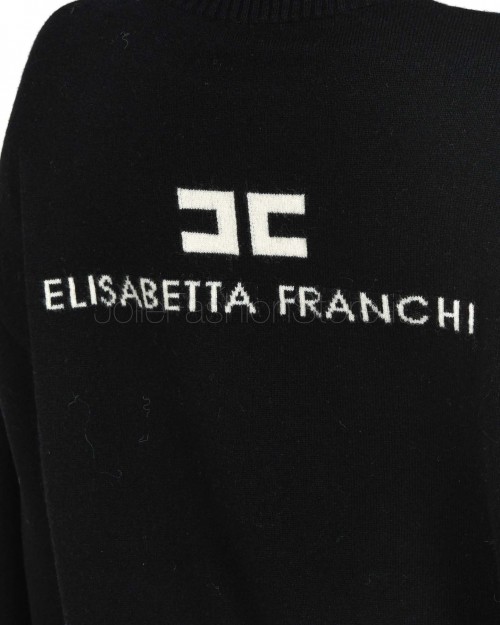 Elisabetta Franchi Maglione Nero Burro  MK65S46E2 685