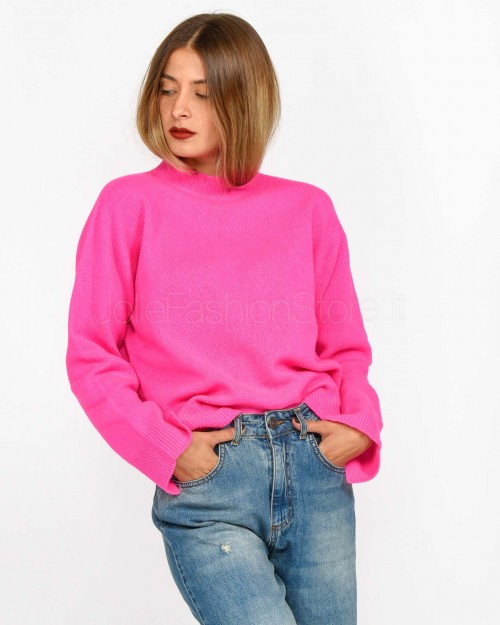 Solo Tre Maglione Fuxia  M3S0066 SU 46S