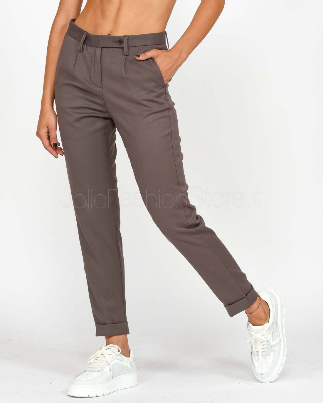 Squad Pantalone Sigaretta Fango  ILARIA 030