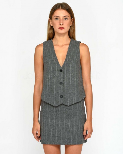 Grace & Mila Gilet Gessato Antracite  NICO_22623* ANTHRACITE