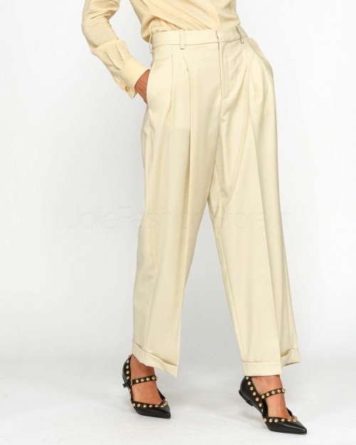 Elisabetta Franchi Pantalone Crema