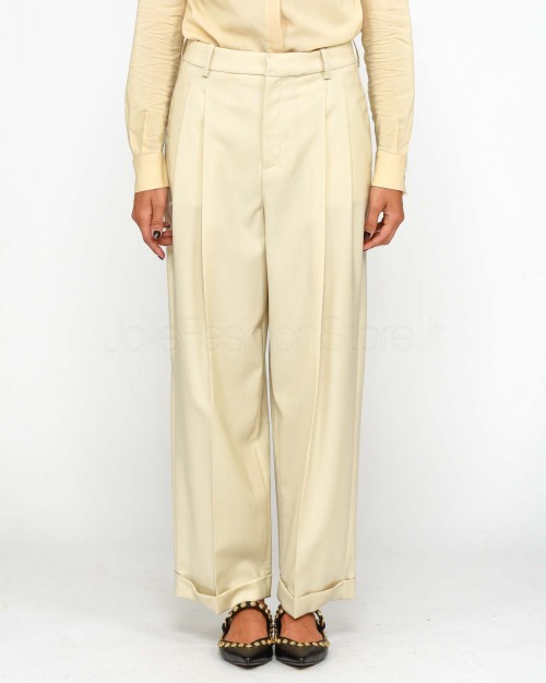 Elisabetta Franchi Pantalone Crema  PA01247E2 045