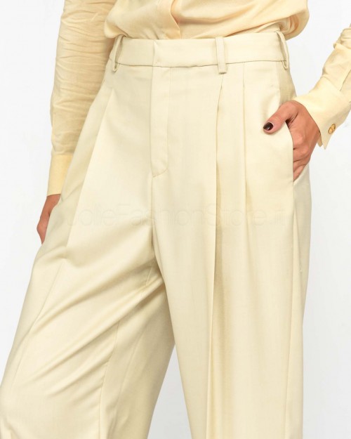 Elisabetta Franchi Pantalone Crema  PA01247E2 045