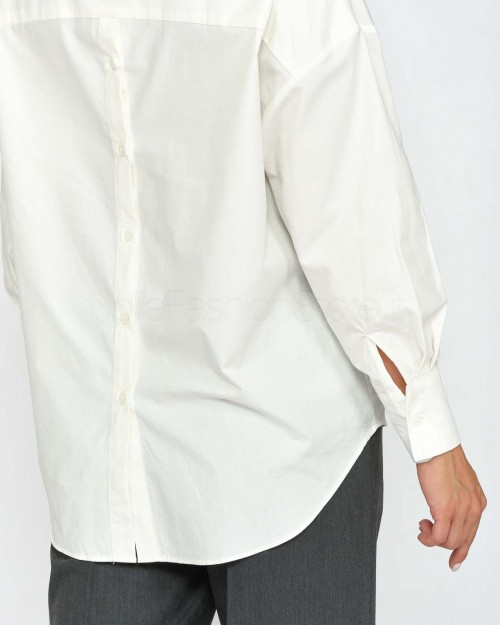 Grace & Mila White Cotton Shirt  NESRINE_22594* ECRU