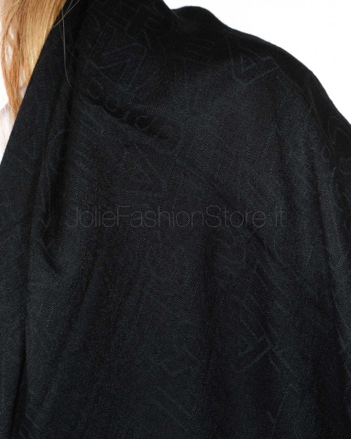 Elisabetta Franchi Pashmina Quadrata Nera  SC02F46E2 110