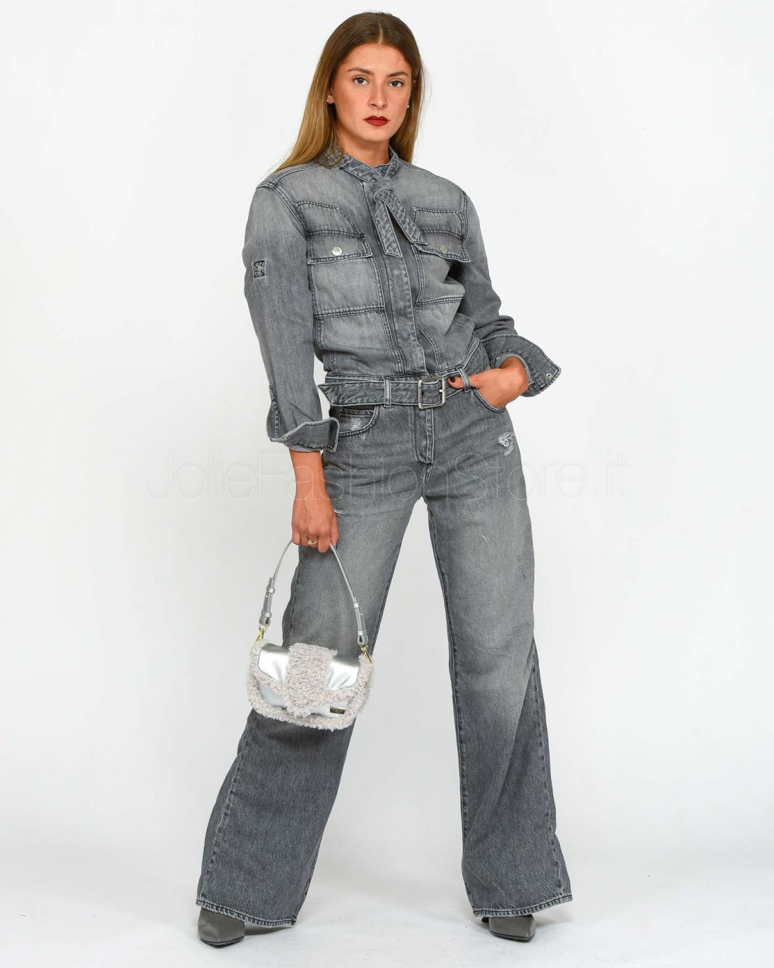 Pinko Tuta in Denim Grigio Chiaro  103880 A20T PJS