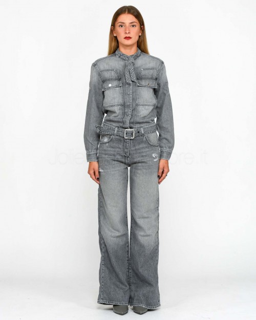 Pinko TIMPANO DENIM SUIT ICED GRAY LAVAGGIO LIGHT GRAY  103880 A20T PJS