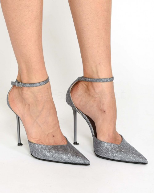 Sergio Levantesi Decollete Mod Pumps Lurex Ferro