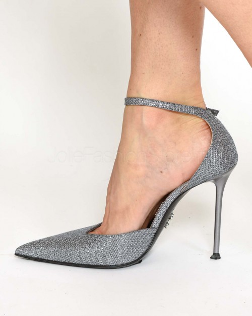 Sergio Levantesi Decollete Mod Pumps Lurex Ferro  LANY5 TOLERO FERRO