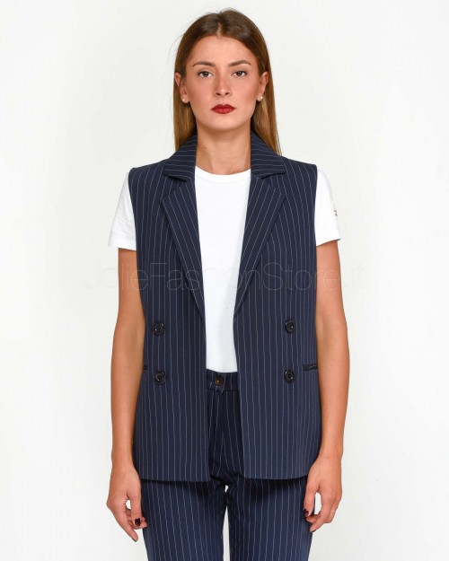 Squad Gilet art Chiara Blu Gessato  CHIARA BLU GESSATO