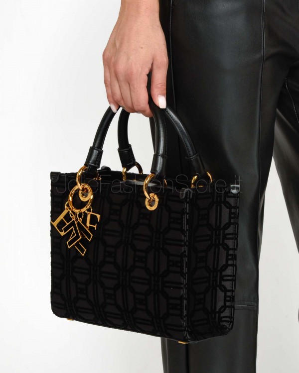 Elisabetta Franchi Borsa a Mano Nera  BS58A47E2 110