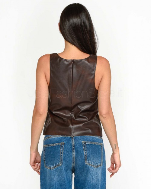 Pinko CAPUANA TOP LEATHER MATERIAL BROWN/LEATHER  104445 A286 LL1