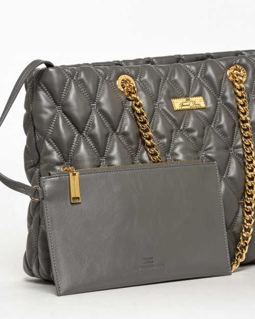 Elisabetta Franchi Borsa a Spalla Steel  BS64A47E2 CG(