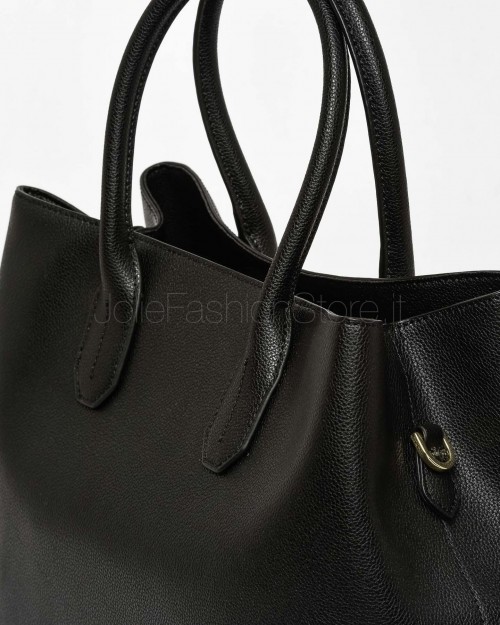 Patrizia Pepe Borsa Shopping Black Light Gold  8B0095 L001 K118