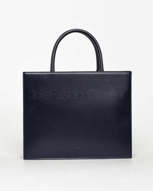 Elisabetta Franchi Borsa Shopping Grande Navy  BS05A46E2 B75